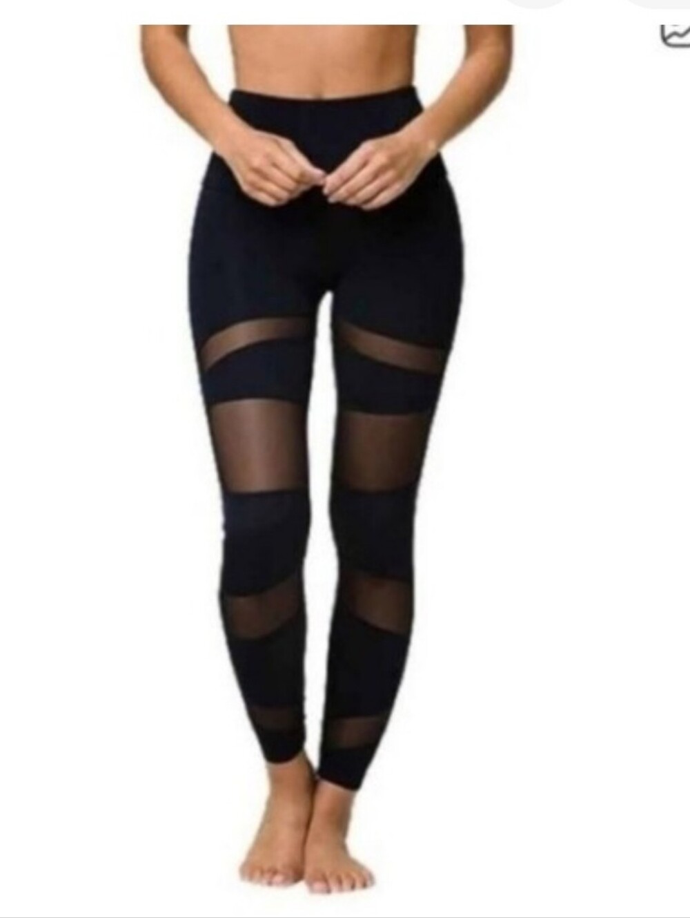 Onzie Cutout Black Leggings